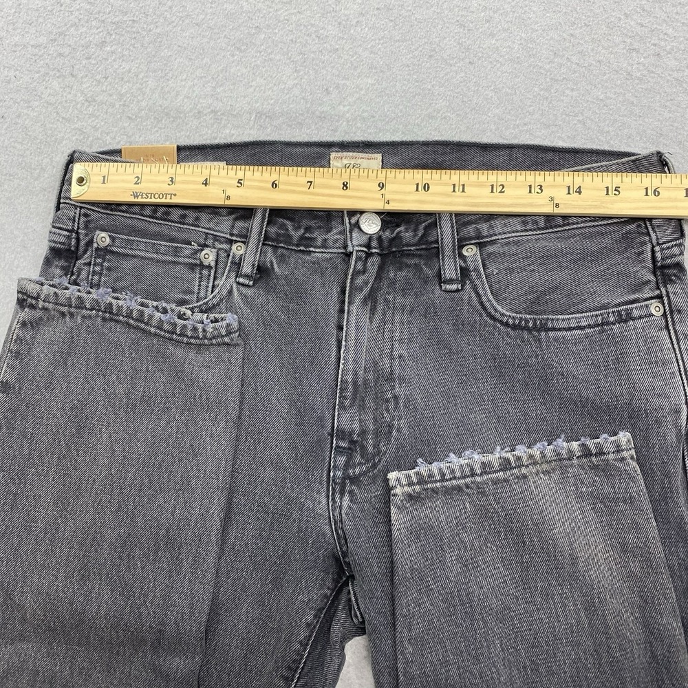 J Crew Jeans Mens 32x34 Black Wash 484 Slim Fit Tapered Leg - Picture 10 of 15